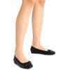 imageDREAM PAIRS Womens Flats Square Toe Ballet Flats Comfortable Casual Ballerina Flat Dress Shoes with Bow Suitable for Dressy Business Casual Work OfficeBlack
