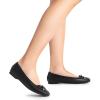 imageDREAM PAIRS Womens Flats Square Toe Ballet Flats Comfortable Casual Ballerina Flat Dress Shoes with Bow Suitable for Dressy Business Casual Work OfficeBlack