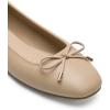 imageDREAM PAIRS Womens Flats Square Toe Ballet Flats Comfortable Casual Ballerina Flat Dress Shoes with Bow Suitable for Dressy Business Casual Work OfficeNude