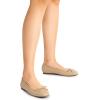 imageDREAM PAIRS Womens Flats Square Toe Ballet Flats Comfortable Casual Ballerina Flat Dress Shoes with Bow Suitable for Dressy Business Casual Work OfficeNude