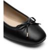 imageDREAM PAIRS Womens Flats Square Toe Ballet Flats Comfortable Casual Ballerina Flat Dress Shoes with Bow Suitable for Dressy Business Casual Work OfficeBlack