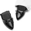 imageDREAM PAIRS Womens Foldable Flats Shoes Pointed Toe Ballet Flats Bowknot Comfort Slip on Dress ShoesBlack