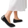 imageDREAM PAIRS Womens Foldable Flats Shoes Pointed Toe Ballet Flats Bowknot Comfort Slip on Dress ShoesBlack