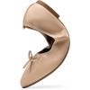 imageDREAM PAIRS Womens Foldable Flats Shoes Pointed Toe Ballet Flats Bowknot Comfort Slip on Dress ShoesNude