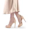 imageDREAM PAIRS Womens Heels High Stilettos Ankle Strap Sexy Comfort Dress Shoes Wedding Bridal Pumps SandalsNude