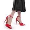 imageDREAM PAIRS Womens Heels High Stilettos Ankle Strap Sexy Comfort Dress Shoes Wedding Bridal Pumps SandalsRed