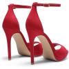imageDREAM PAIRS Womens Heels High Stilettos Ankle Strap Sexy Comfort Dress Shoes Wedding Bridal Pumps SandalsRed