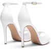 imageDREAM PAIRS Womens Heels High Stilettos Ankle Strap Sexy Comfort Dress Shoes Wedding Bridal Pumps SandalsWhite