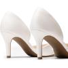 imageDREAM PAIRS Womens High Heel Closed Toe PumpsWhitepu
