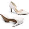 imageDREAM PAIRS Womens High Heel Closed Toe PumpsWhitepu