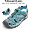 imageDREAM PAIRS Womens Hiking Sandals Adventurous Summer Sports Shoes OutdoorGreyBlue