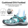 imageDREAM PAIRS Womens Hiking Sandals Adventurous Summer Sports Shoes OutdoorGreyBlue