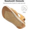 imageDREAM PAIRS Womens Hiking Sandals Arch Support Platform Orthopedic Sandals Comfortable Open Toe Walking Summer Shoes Lightweight Outdoor Athletic Sport Water SandalsBrown