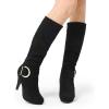 imageDREAM PAIRS Womens KneeHigh Stiletto Boots Black Fashion amp Classic Dress BootsParisblack