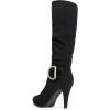 imageDREAM PAIRS Womens KneeHigh Stiletto Boots Black Fashion amp Classic Dress BootsParisblack
