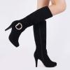 imageDREAM PAIRS Womens KneeHigh Stiletto Boots Black Fashion amp Classic Dress BootsParisblack