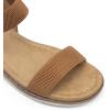 imageDREAM PAIRS Womens Low Wedge Casual SandalsCamel