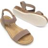 imageDREAM PAIRS Womens Low Wedge Casual SandalsTaupe