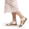 imageDREAM PAIRS Womens Low Wedge Casual SandalsWhite