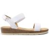 imageDREAM PAIRS Womens Low Wedge Casual SandalsWhite