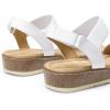 imageDREAM PAIRS Womens Low Wedge Casual SandalsWhite