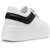 imageDREAM PAIRS Womens Platform Casual SneakersWhiteBlack