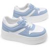 imageDREAM PAIRS Womens Platform Casual SneakersWhiteBlue