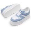imageDREAM PAIRS Womens Platform Casual SneakersWhiteBlue