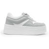 imageDREAM PAIRS Womens Platform Casual SneakersWhiteGrey