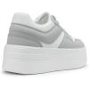 imageDREAM PAIRS Womens Platform Casual SneakersWhiteGrey