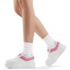 imageDREAM PAIRS Womens Platform Casual SneakersWhitePink