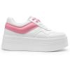 imageDREAM PAIRS Womens Platform Casual SneakersWhitePink