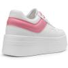 imageDREAM PAIRS Womens Platform Casual SneakersWhitePink