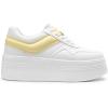 imageDREAM PAIRS Womens Platform Casual SneakersWhiteYellow