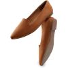 imageDREAM PAIRS Womens Pointed Toe SlipOn Dressy Flat Shoes Comfortable Business Casual Dress Shoes for Office WorkBrown