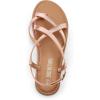 imageDREAM PAIRS Womens Strappy Flat SandalsRose Gold
