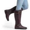 imageDREAM PAIRS Womens Wide Calf Knee High Faux FurLined Flat Fashion Winter Boots with Side ZipperBrown