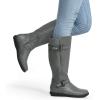 imageDREAM PAIRS Womens Wide Calf Knee High Faux FurLined Flat Fashion Winter Boots with Side ZipperGrey