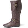 imageDREAM PAIRS Womens Wide Calf Knee High Faux FurLined Flat Fashion Winter Boots with Side ZipperSummitwidecalfbrown