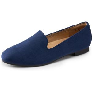 imageDREAM PAIRS Round Toe Flats for Women Dressy Comfortable SlipOn Dress Business Casual Office Work Shoes for WomenNavy