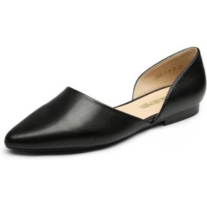 imageDREAM PAIRS Womens Elegant Dressy Flats Shoes Pointed Toe Casual Comfort Slip on Walking Flats for WomenBlack