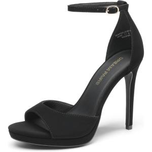 imageDREAM PAIRS Womens Heels High Stilettos Ankle Strap Sexy Comfort Dress Shoes Wedding Bridal Pumps SandalsBlacknubuck