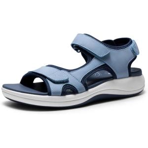 imageDREAM PAIRS Womens Sandals Open Toe Lightweight Summer Shoes Walking Casual OutdoorNavy