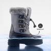 imageDREAM PAIRS Boys amp Girls Waterproof Winter Snow Boots for Little KidBig KidGrey