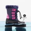 imageDREAM PAIRS Boys amp Girls Waterproof Winter Snow Boots for Little KidBig KidNavyFuchsia