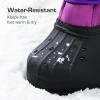imageDREAM PAIRS Boys amp Girls Waterproof Winter Snow Boots for Little KidBig KidPurple
