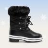 imageDREAM PAIRS Cozy Kids Snow Boots Warm amp WaterResistant Winter Boots with Faux Fur for AllDay Play NonSlip Mid Calf BootsBlack