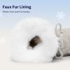 imageDREAM PAIRS Cozy Kids Snow Boots Warm amp WaterResistant Winter Boots with Faux Fur for AllDay Play NonSlip Mid Calf BootsOffwhite