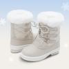 imageDREAM PAIRS Cozy Kids Snow Boots Warm amp WaterResistant Winter Boots with Faux Fur for AllDay Play NonSlip Mid Calf BootsOffwhite