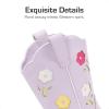 imageDREAM PAIRS Girls Cowboy Cowgirl Boots Floral Embroidered Western Square Toe Mid Calf Toddler Little Big Kid for Birthday Party ConcertLight Purple